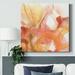 Orren Ellis Sunset Marble I-Premium Gallery Wrapped Canvas - Ready To Hang Canvas in Orange/Red/White | 16 H x 16 W in | Wayfair