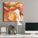 Orren Ellis Sunset Marble III-Premium Gallery Wrapped Canvas - Ready To Hang Canvas in Orange/White | 10 H x 10 W in | Wayfair