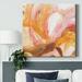 Orren Ellis Sunset Marble IV-Premium Gallery Wrapped Canvas - Ready To Hang Canvas in Orange/Red/White | 10 H x 10 W in | Wayfair