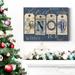 The Holiday Aisle® Snow Tags- Premium Gallery Wrapped Canvas - Ready To Hang Canvas, Solid Wood in White | 48 H x 36 W x 1 D in | Wayfair