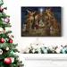 The Holiday Aisle® Nativity- Premium Gallery Wrapped Canvas - Ready To Hang Metal in Black/Blue/Green | 40 H x 30 W x 1 D in | Wayfair