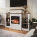 Latitude Run® Maultsby Electric Fireplace in White | 45.4 H x 64.33 W x 12.64 D in | Wayfair 754C43EEA9AF476A9C823B4BB2286D1E