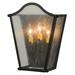 2nd Ave Lighting Austin 3 - Light Flush Mount Scone Glass/Metal in Gray/White/Brown | 14 H x 12 W x 5.5 D in | Wayfair 116714.073T.FASA