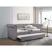 Lark Manor™ Aasma Full Daybed w/ Trundle Upholstered in Gray | Twin | Wayfair 5C36BD58713449599321E9489E583D6F