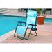 Hokku Designs Brayven Zero Gravity Oversize Chair Metal in Blue | 44.5 H x 31.1 W x 35.68 D in | Wayfair ZPCD2123 39700070