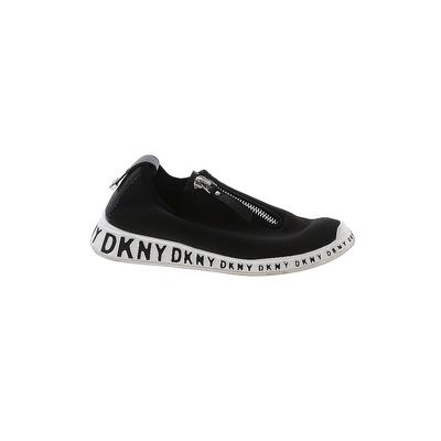 DKNY Sneakers: Black Solid Shoes - Size 7 1/2
