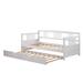 Twin Size Daybed Wood Bed with Twin Size Trundle