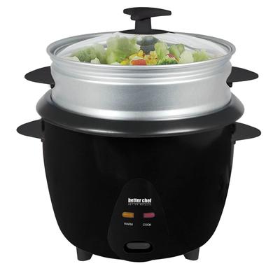 Better Chef 5 Cup Rice Cooker with Food Steamer Attachment - N/A