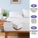 Ice Silk Cooling Waterproof Cool Touch Quilted Mattress Protector Pad Cover-White