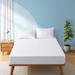 Ultrasonic Quilting Waterproof Mattress Protector Pad Cover - White
