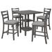 5-Piece Wooden Counter Height Dining Set