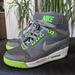 Nike Shoes | Nike Air Revolution Sky Hi Wedge Sneakers 6.5 | Color: Gray/Green | Size: 6.5