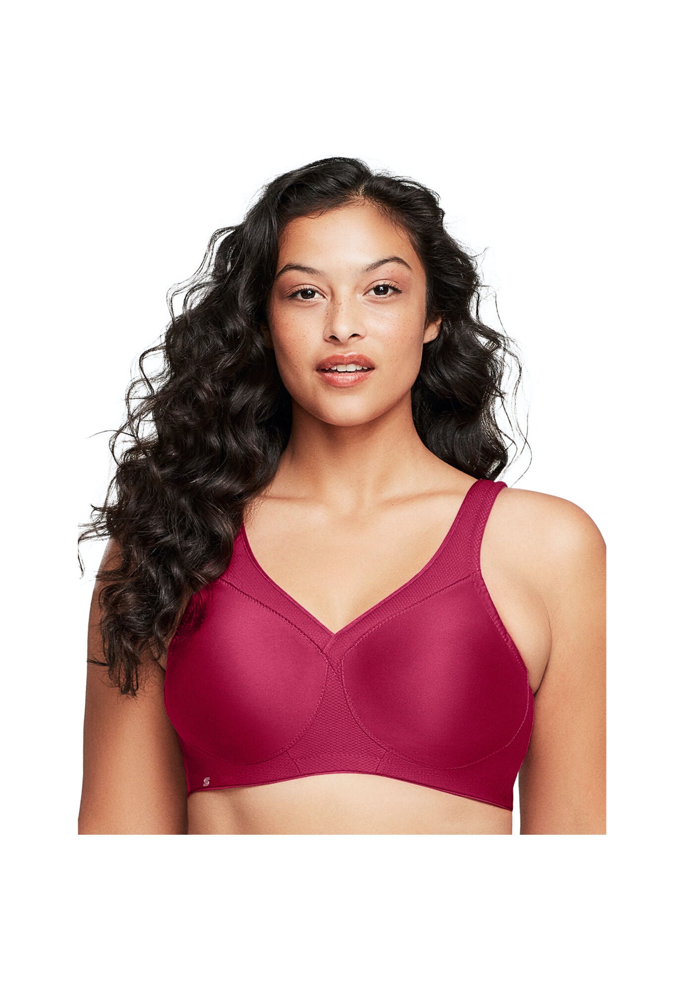 Plus Size Women's Glamorise MagicLift Seamless Sports Wirefree Bra 1006 (Women's & Women's Plus) by Glamorise in Ruby Red (Size 36 H)