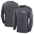 Men's Nike Charcoal Arizona Cardinals Sideline Velocity Athletic Stack Performance Long Sleeve T-Shirt