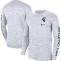 Men's Nike White Michigan State Spartans Velocity Legend Team Performance Long Sleeve T-Shirt