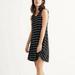 Madewell Dresses | Madewell Highpoint Tank Dress In Hosta Stripe Size Large | Color: Black/White | Size: L