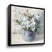 Red Barrel Studio® Garden Blooms I - Painting on Canvas Canvas, Cotton in Blue/Gray/Green | 10 H x 10 W x 2 D in | Wayfair