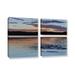 ArtWall Graham Lake - 3 Piece Photograph on Canvas Canvas, Faux Fur in Black/Blue/Brown | 36 H x 48 W x 2 D in | Wayfair 0kir026g3648w