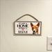 Imagine This Company It's Not a Home without Our Basenji Wood Breed Sign in Brown | 7 H x 10 W x 0.5 D in | Wayfair D6011