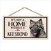 Imagine This Company It's Not a Home without Our Keeshound Wood Breed Sign in Black/Red | 7 H x 10 W x 0.5 D in | Wayfair D6059