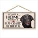 Imagine This Company It's Not a Home without Our Flat Coated Receiver Wood Sign in Black/Brown/White | 7 H x 10 W x 0.5 D in | Wayfair D6249