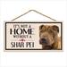 Imagine This Company It's Not a Home without Our Shar Pei Wood Breed Sign in Brown | 7 H x 10 W x 0.5 D in | Wayfair D6090