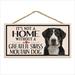 Imagine This Company It's Not a Home without Our Greater Swiss Mountain Wood Breed Sign in Black | 7 H x 10 W x 0.5 D in | Wayfair D6050