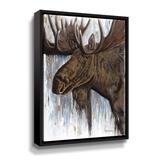 Loon Peak® Brawny Bull - Print on Canvas Metal in Brown/Gray/Green | 32 H x 24 W x 2 D in | Wayfair 15751C8E425F4A4A89B49119DEF5379A