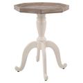 One Allium Way® Gendry 24.6" Tall Tray Top End Table Set Wood in Brown/Gray/White | 24.6 H x 18.1 W x 18.1 D in | Wayfair