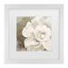 Red Barrel Studio® Color Bakery 'Petals Impasto II' Matted Framed Art Canvas in White | 13 H x 13 W x 0.75 D in | Wayfair