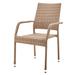 Genoa Patio Dining Armchair in Nature Tan Weave - Manhattan Comfort OD-DC002-NE
