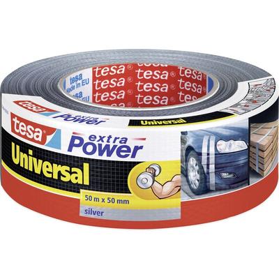 Tesa - universal 56389-00000-11 Gewebeklebeband ® extra Power Silber (l x b) 50 m x 50 mm 1 St.