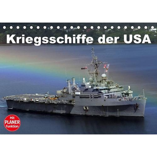 Kriegsschiffe der USA (Tischkalender 2023 DIN A5 quer)