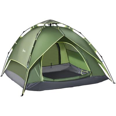 Outsunny - 2 Man Pop Up Tent Camping Festival Hiking Family Travel Shelter