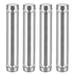 Glass Standoff Double Head Stainless Steel Standoff Holder 12mm x 64mm 4 Pcs - Silver Tone