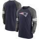 Men's Nike Navy/Charcoal New England Patriots Performance Raglan Long Sleeve T-Shirt