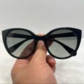 Gucci Accessories | Gucci Sunglasses New Authentic Classic Black Cat-Eye Sunglasses | Color: Black/Gold | Size: 54-22-145