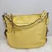 Coach Bags | Coach Zoe Genuine Leather Boho Shoulder Bucket Bag | Color: Silver/Yellow | Size: Os