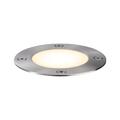 Paulmann 94228 Plug & Shine LED exterior luminaire recessed floor luminaire round incl. 1x3.6 watt IP65 dimmable outdoors stainless steel garden luminaire metal, plastic garden light 3000 K