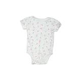 Mon Cheri Baby Short Sleeve Onesie: Gray Floral Bottoms - Size 6-9 Month