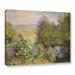 Canora Grey A Corner Of The Garden At Montgeron - Painting on Canvas Canvas, Cotton in White | 36 H x 48 W x 2 D in | Wayfair