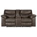 Red Barrel Studio® 81" Pillow Top Arm Reclining Loveseat Faux Leather in Brown | 41 H x 81 W x 41 D in | Wayfair E81B8D5377BA44AF9B0D85F9D69F5501