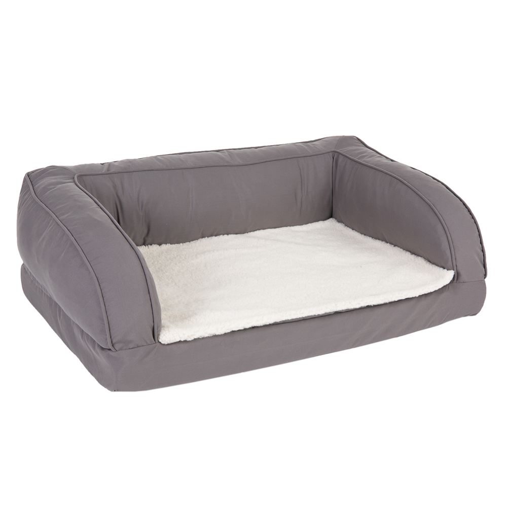 Grey Orthopaedic Dog Bed 90x60x30cm (LxWxH)