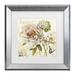 One Allium Way® Lisa Audit 'Marche De Fleurs III' Matted Framed Art Canvas in Brown/Gray/Green | 13 H x 13 W x 0.75 D in | Wayfair