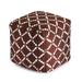 Foundry Select Ashleigh-Marie Outdoor Ottoman w/ Cushion in Brown | 18 H x 18 W x 18 D in | Wayfair B25AC9FDE87E42448AADB9DA35EC8037