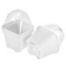 3.9" Round Nursery Pot 8pcs Flower Plant Container with Cover White
