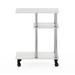 Furinno Turn-N-Tube U Shape Sofa Side Table with Casters