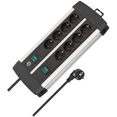 Premium-Alu-Line, Steckdosenleiste 8-fach - Steckerleiste aus hochwertigem Aluminium (mit 2 Image