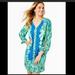 Lilly Pulitzer Dresses | Nwt Lilly Pulitzer Pamala Dress Macaw Blue Size Small | Color: Blue/Green | Size: S