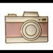 Burberry Jewelry | Burberry London Gold Tone Metal Camera Designer Brooch Pin | Color: Gold/Pink | Size: Os